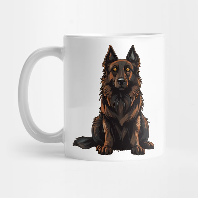 Belgian Tervuren Dog Illustration by whyitsme